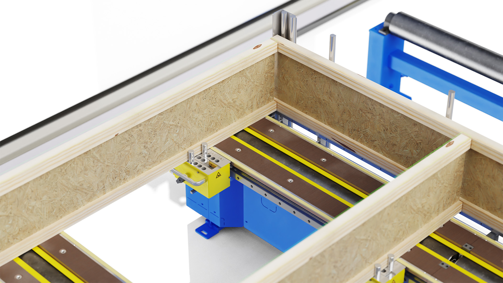 Element stropowy na stole roboczym linii Randek EasyFloor