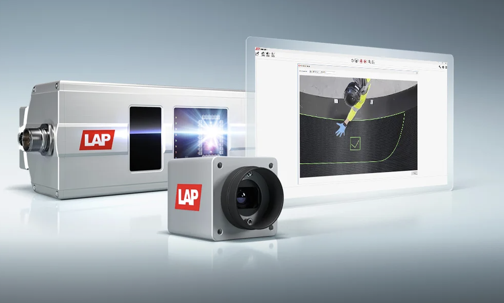 Projektor laserowy LAP, kamera INSPECT-PRO i interfejs oprogramowania inspekcji