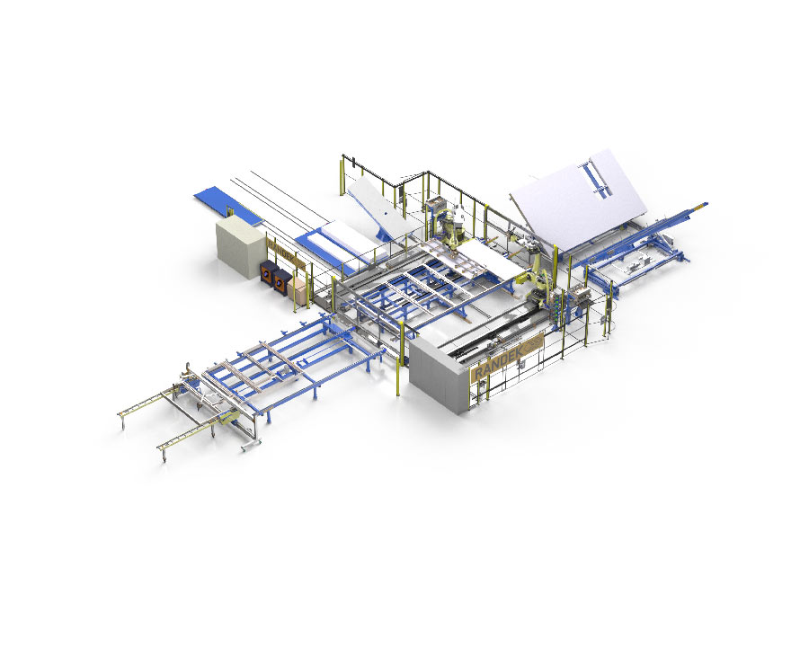 Wizualizacja pełnej linii Randek Light Gauge Steel Frame System
